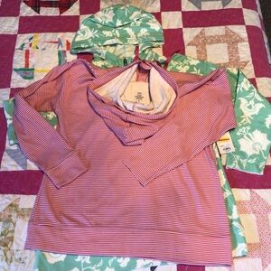 Beautiful bundle of Croft & Barrel 1/4 zip pullover hoodies. New! One with tag.